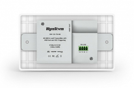 Настенный HDBT передатчик Wyrestorm SW-130-TX-UK Настенный HDBT передатчик Wyrestorm SW-130-TX-UK
