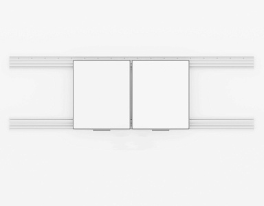 Рельсовая система PolyGlide Boards Slide Lite для дисплеев 65", 75" (Р-маркер)