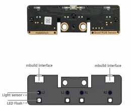 Датчик линии и цвета Quad RGB Sensor