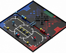 Соревновательное поле Makeblock 2024 MakeX Starter All-Core Journey Arena and Frame